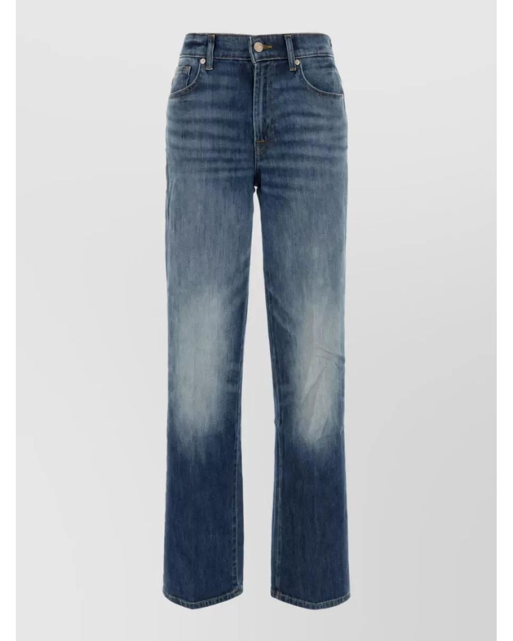 7 For All Mankind Blue Stretch Denim Jeans
