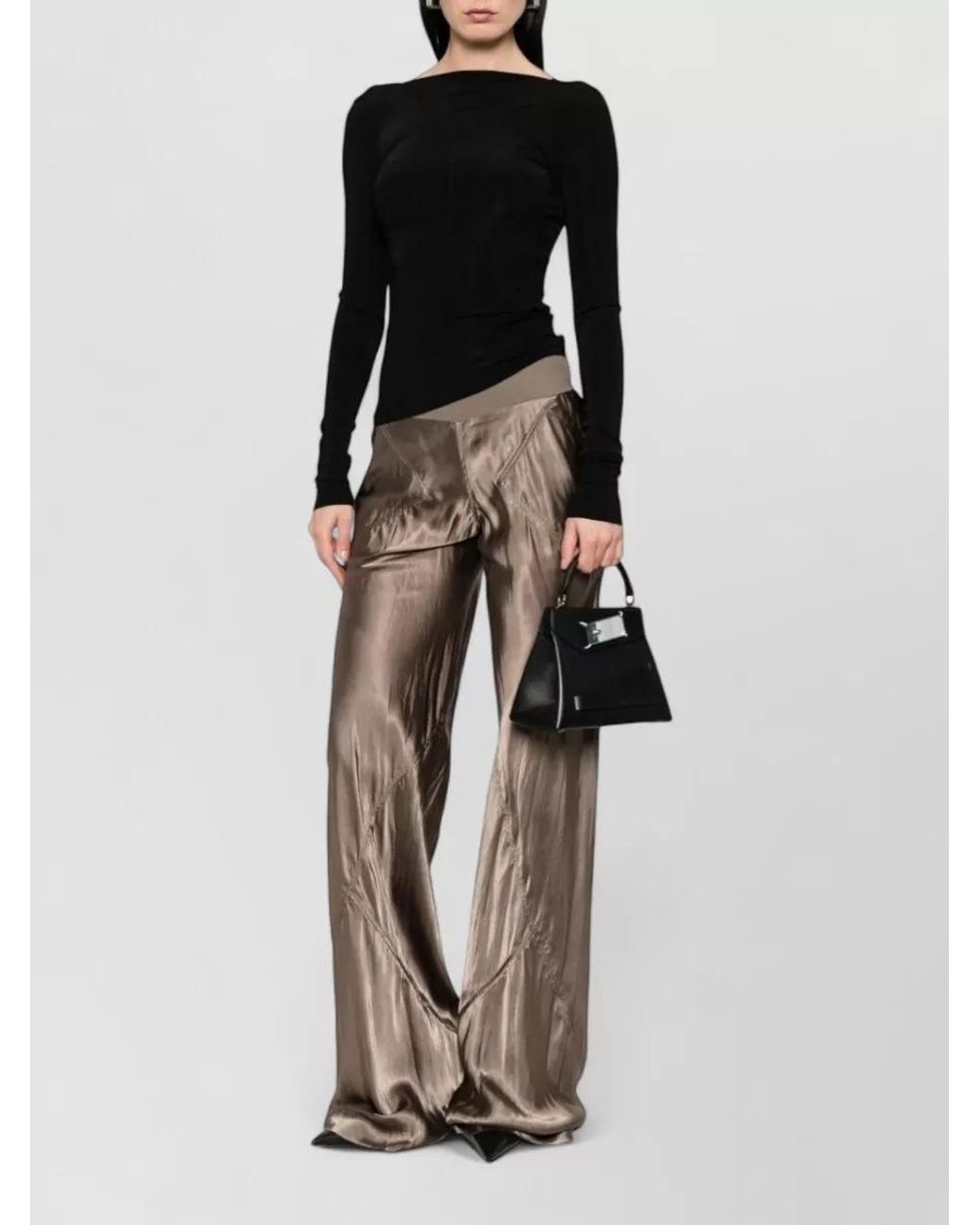 Rick Owens Black Long-Sleeve Top