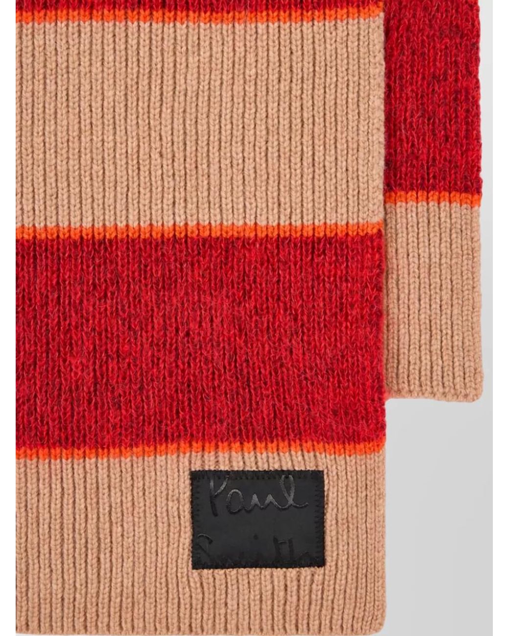 Paul Smith Red Mohair Scarf