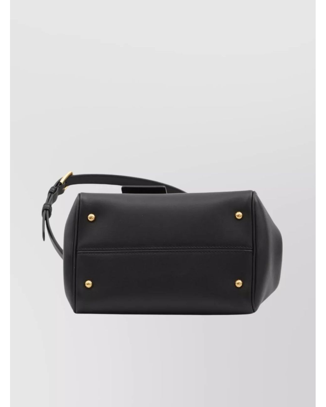 Dolce & Gabbana Black My Sicily Small Leather Tote Bag