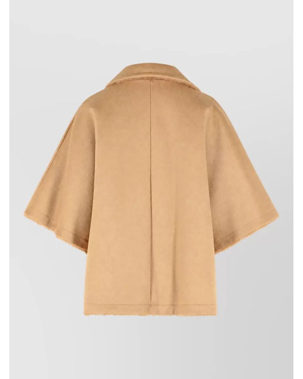 Max Mara Natural Reversible Hooded Camel Hair Jacket