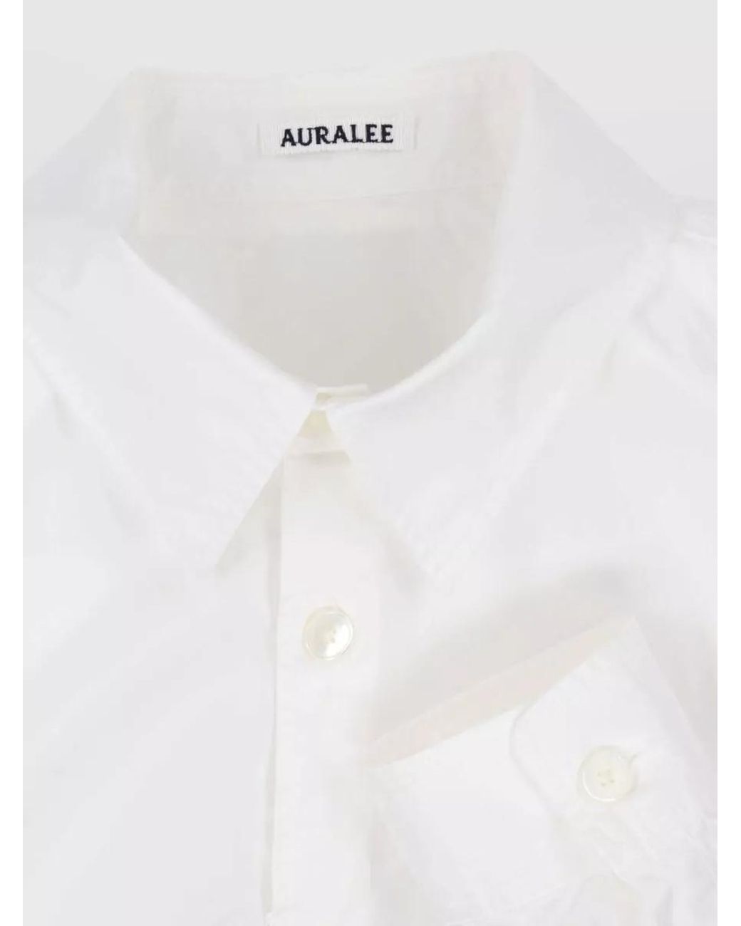 Auralee White T-Shirt for men