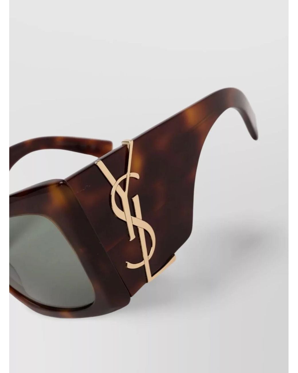 Saint Laurent Brown Blaze Oversized Cat-Eye Sunglasses