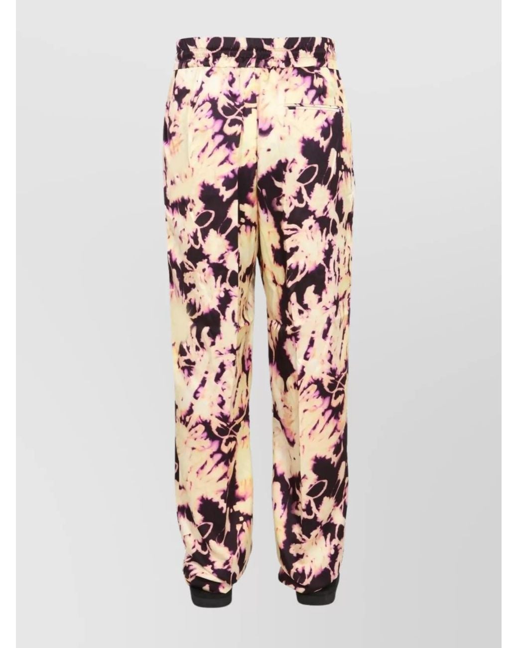 Dries Van Noten White Viscose Track Pants for men