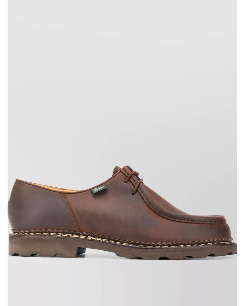 Paraboot Brown Leather Derby Shoes for men