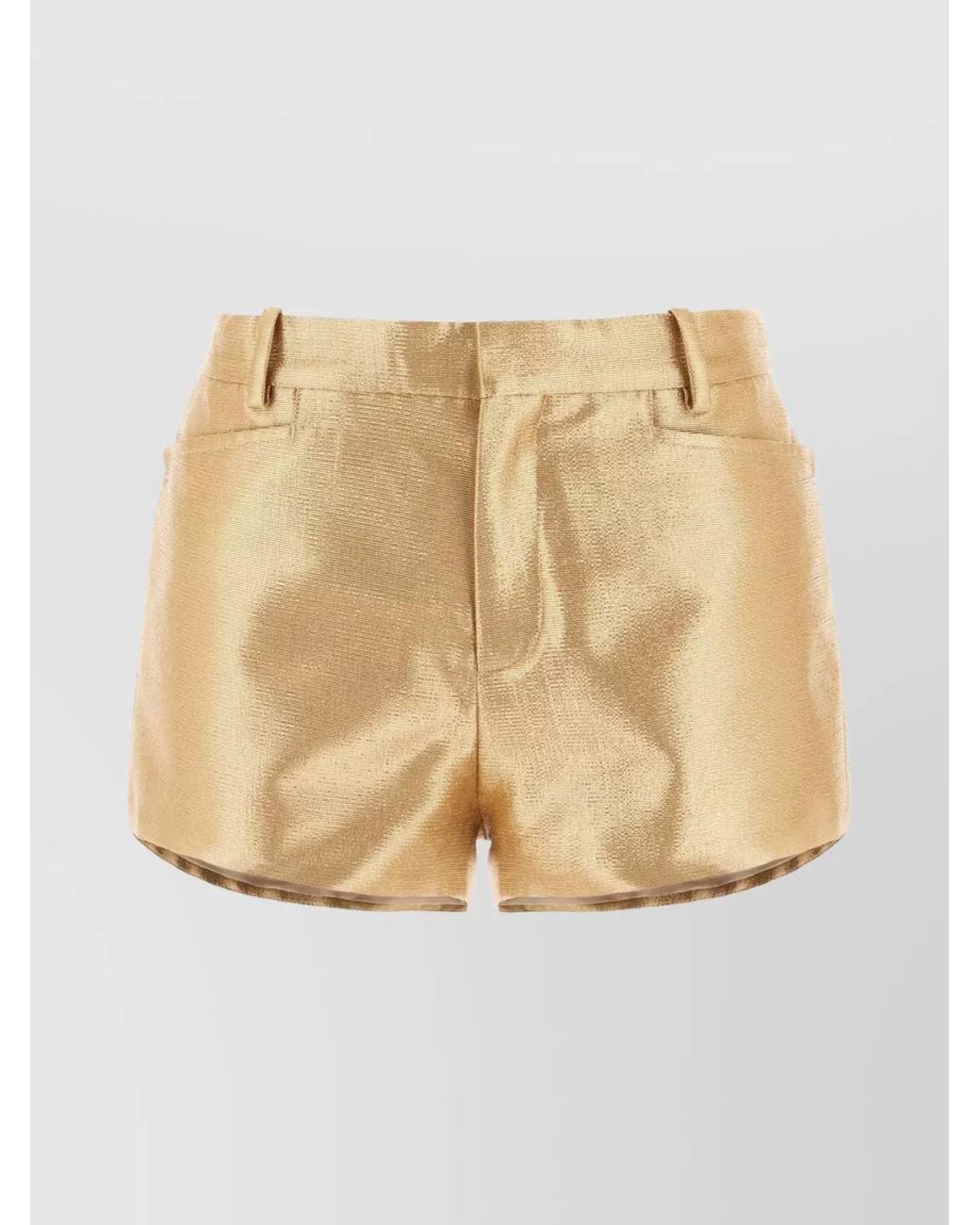 Tom Ford Natural Wool Tailored Shorts
