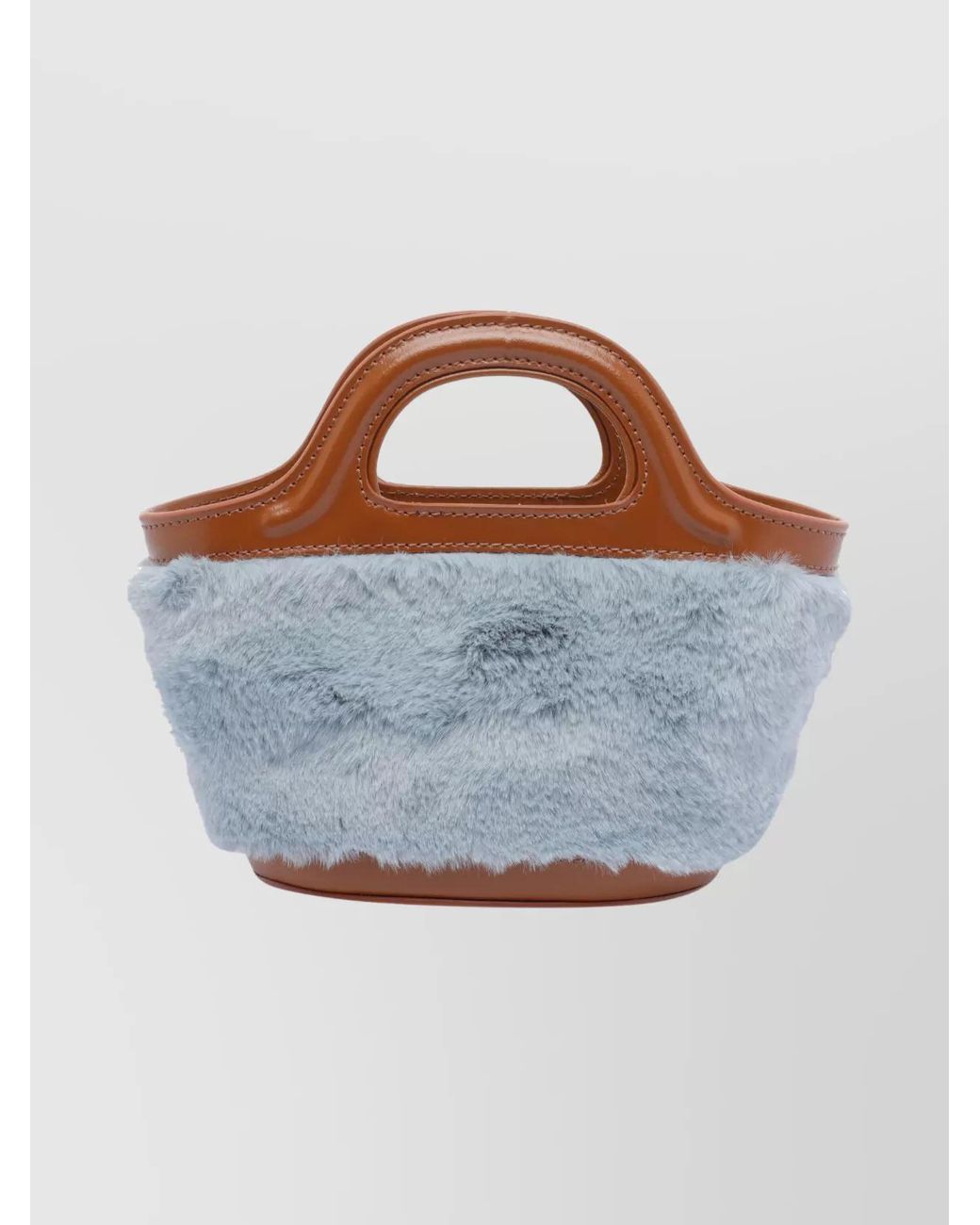 Marni Blue Tropicalia Micro Leather Crossbody Bag