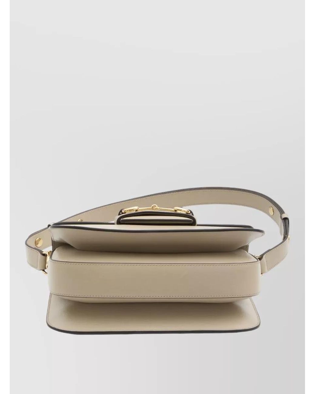 Gucci Natural Horsebit 1955 Medium Leather Shoulder Bag