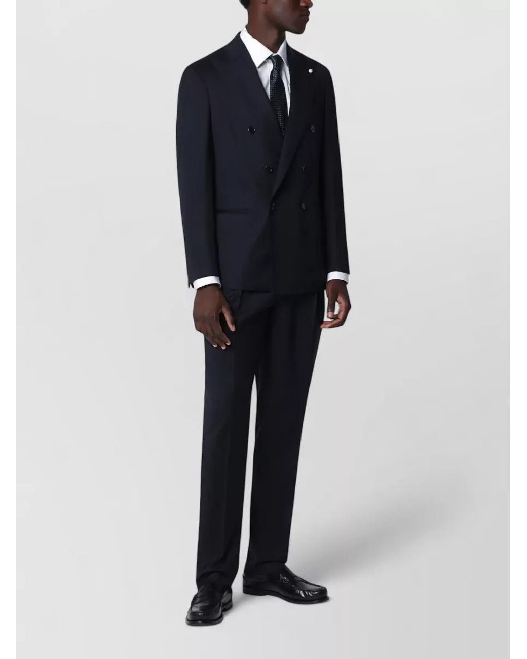 Luigi Bianchi Blue Tailored Trousers for men