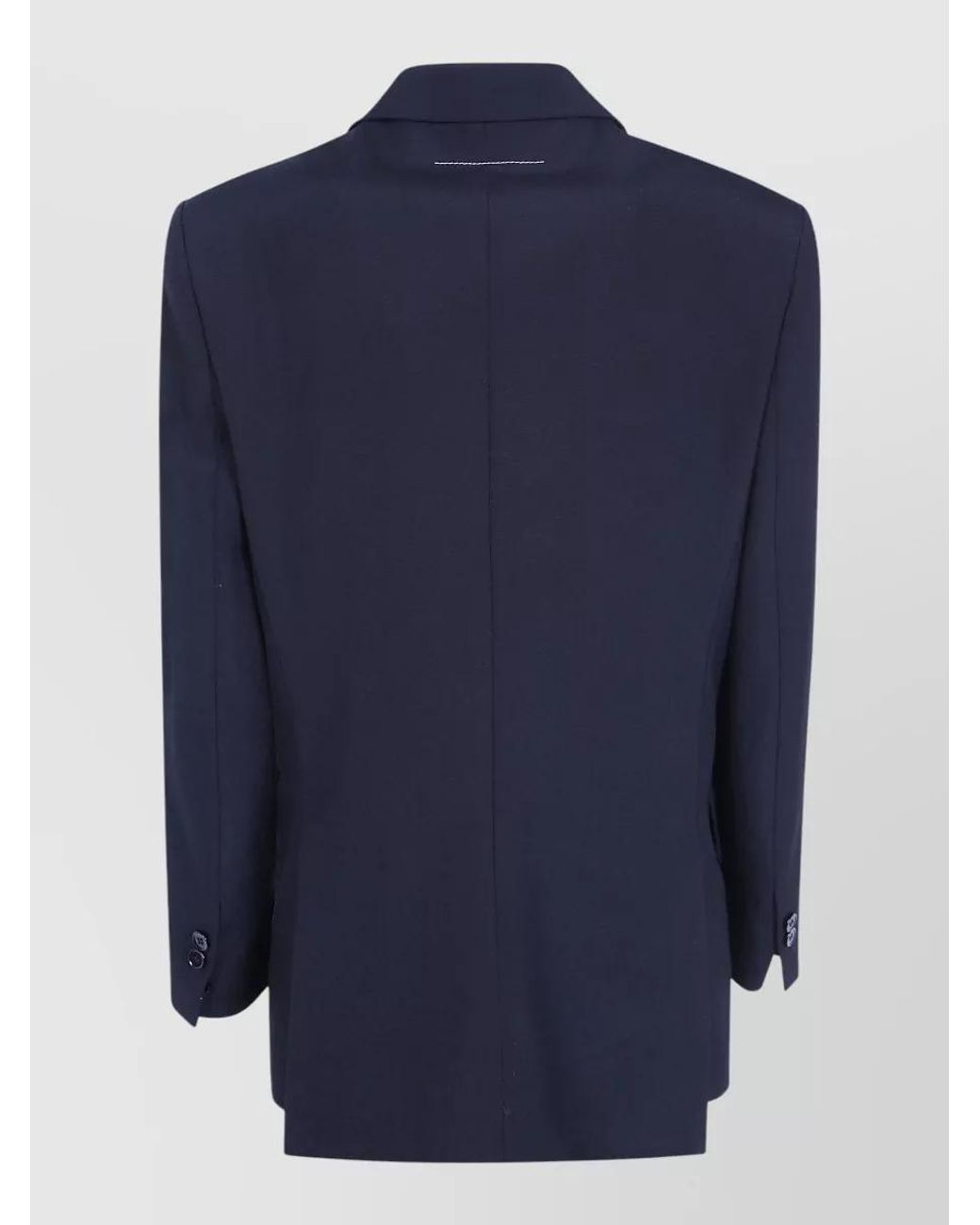 MM6 by Maison Margiela Blue Single-Breasted Blazer