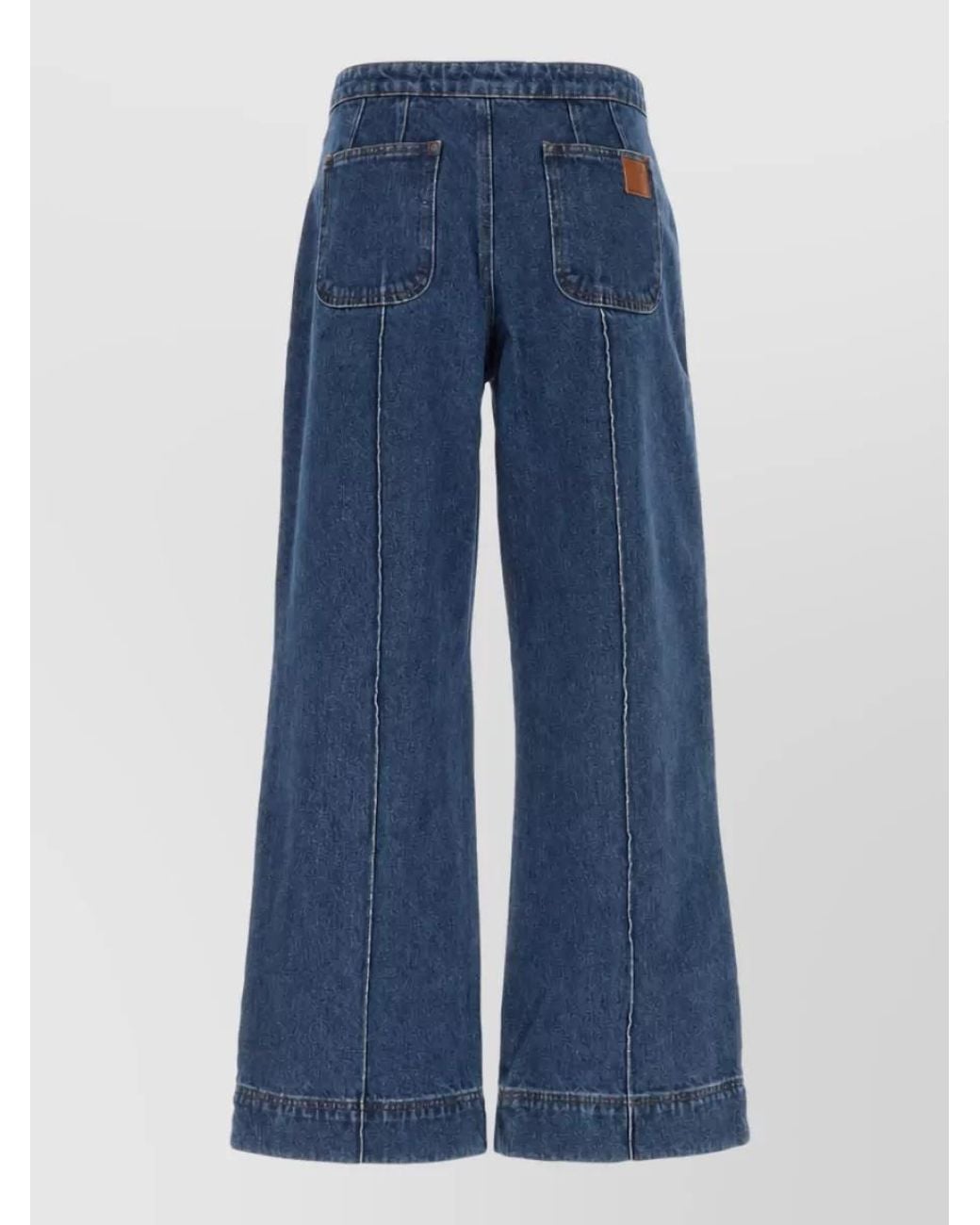 Soeur Blue Denim Wide-Leg Jeans