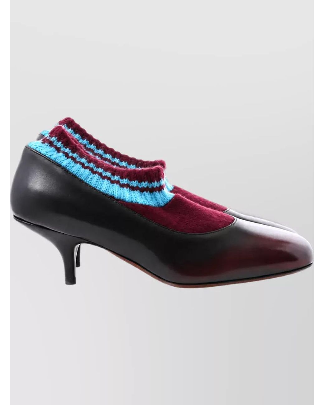 Dries Van Noten Blue Leather Pumps