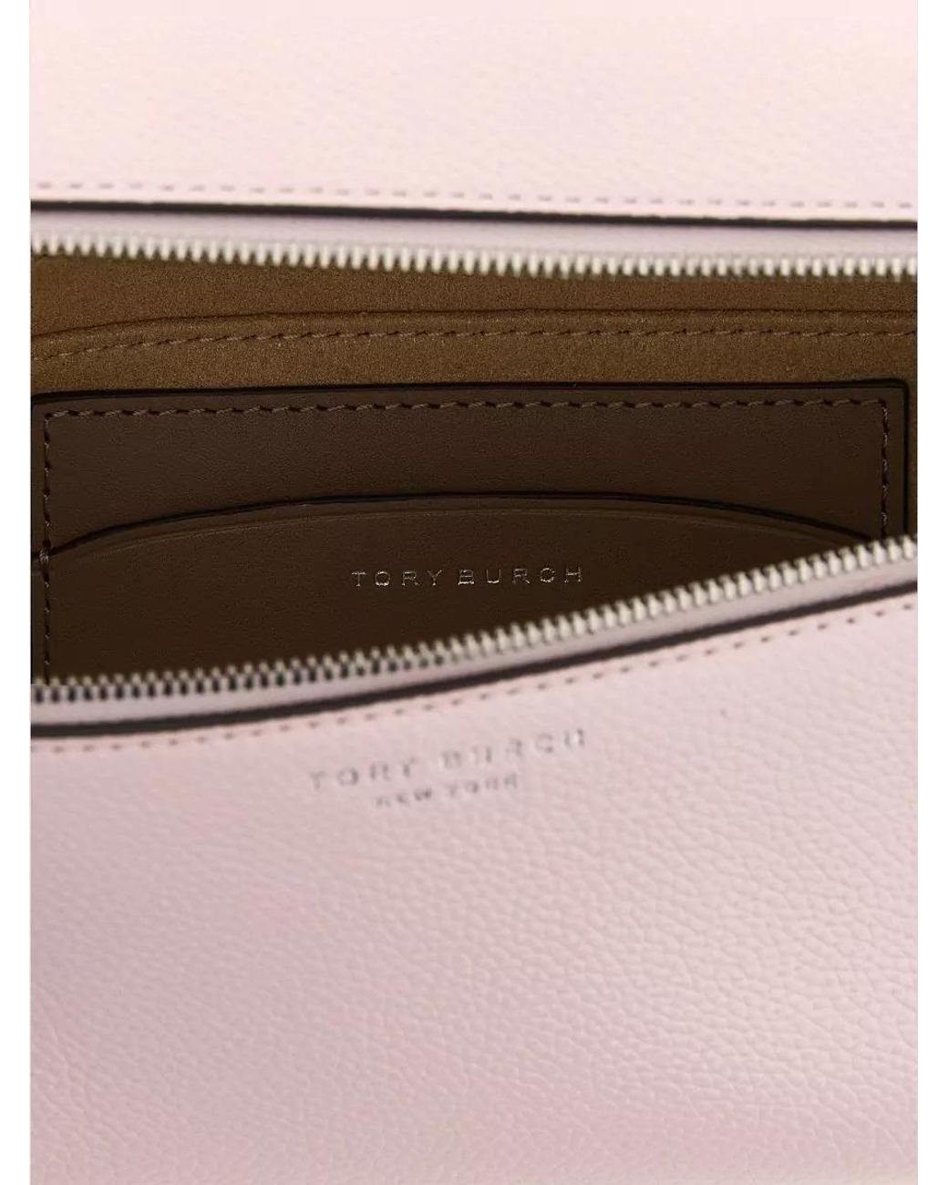 Tory Burch Pink Romy Mini Leather Crossbody Bag