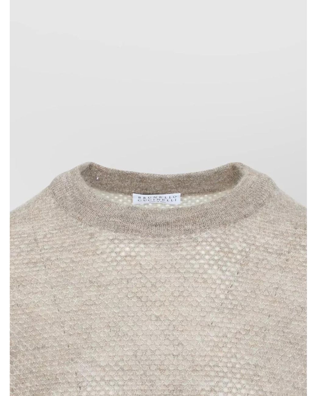 Brunello Cucinelli Multicolor Metallic Waffle-Knit Mohair-Blend Sweater