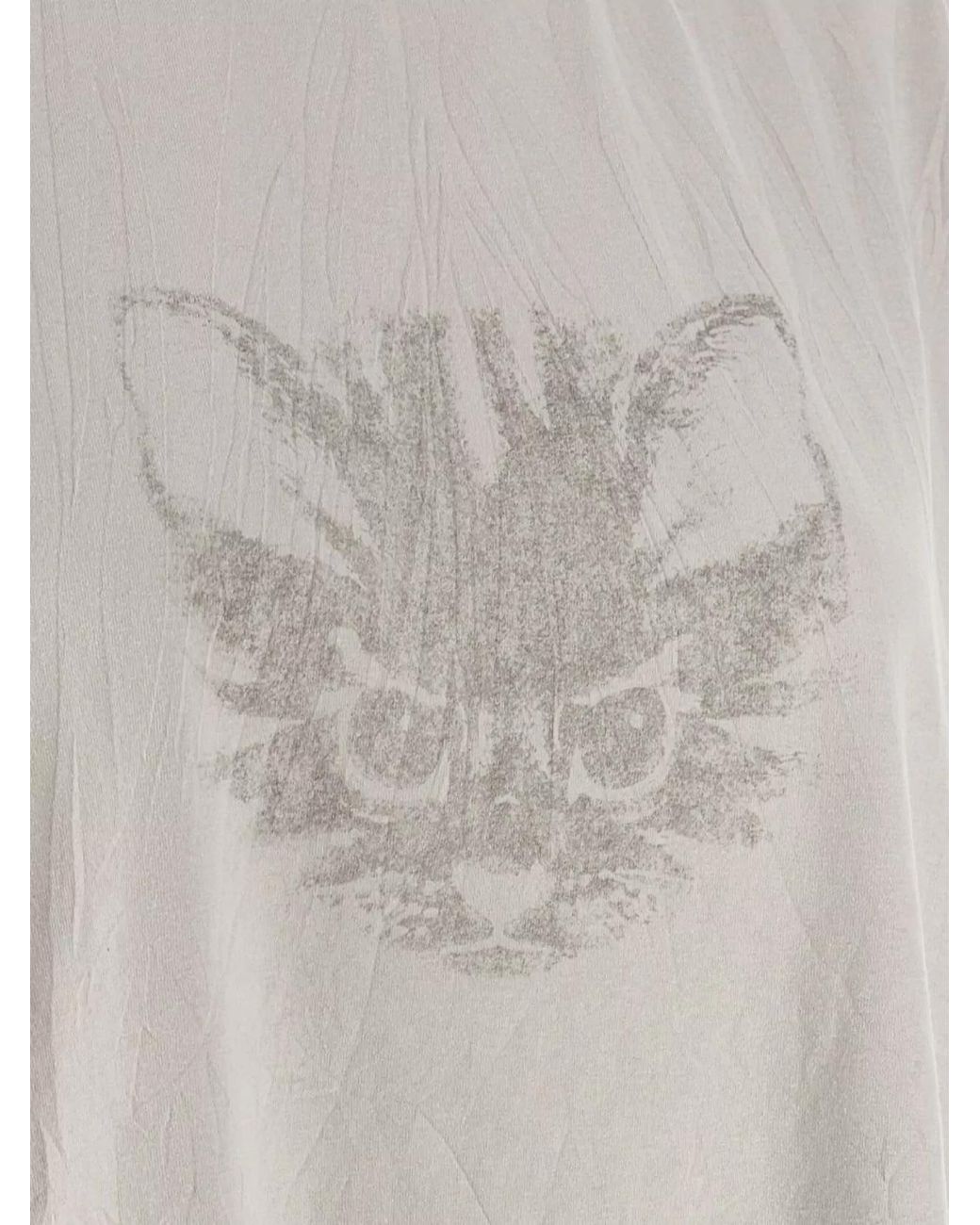 Balenciaga White Cotton Kittycat T-Shirt