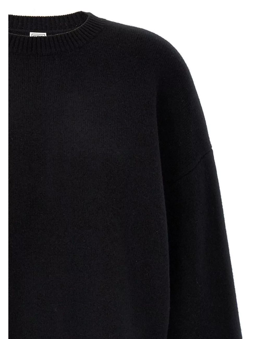 Totême Blue Double-Knit Wool-Blend Crew-Neck Jumper