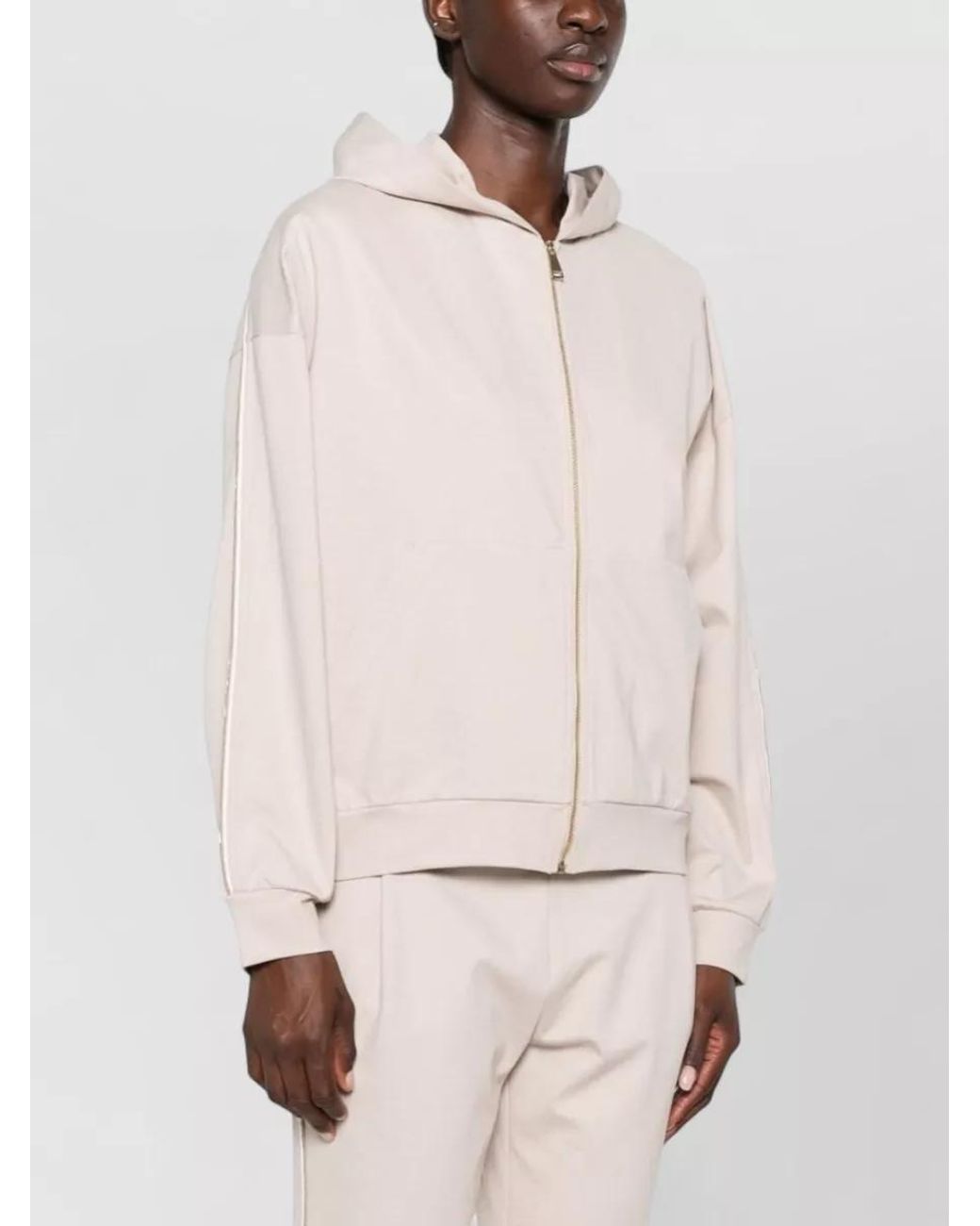 Fabiana Filippi Pink Zip-Up Hoodie