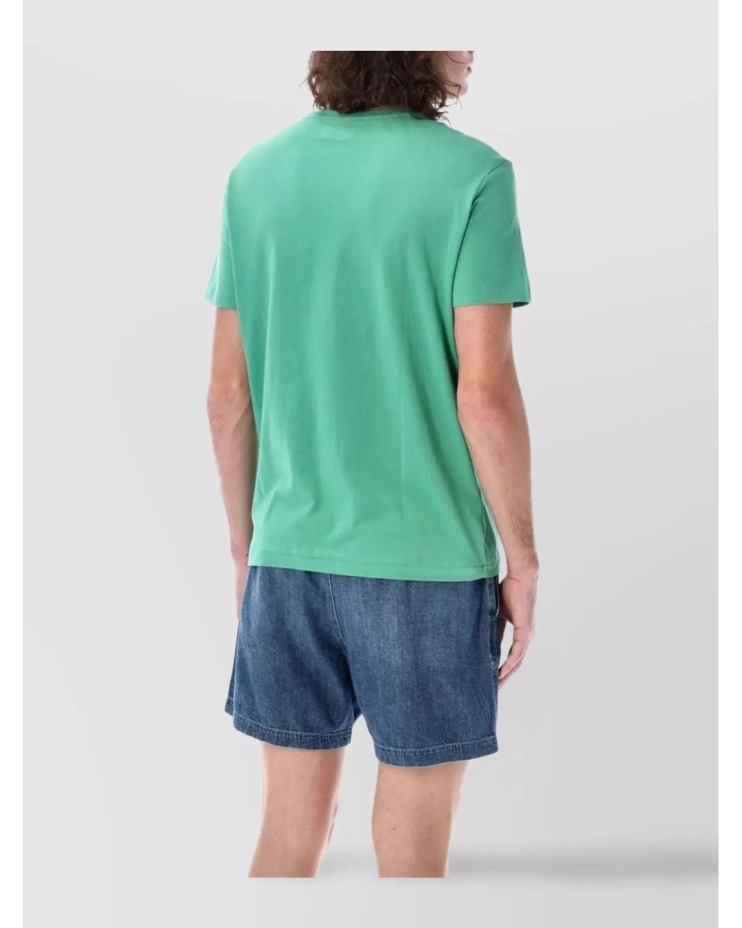 Polo Ralph Lauren Green Crew Neck Cotton T-Shirt for men