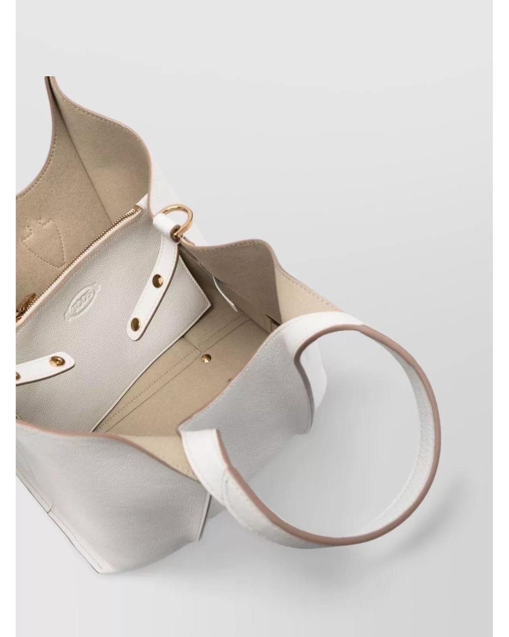 Tod's Natural T Timeless Mini Leather Shoulder Bag