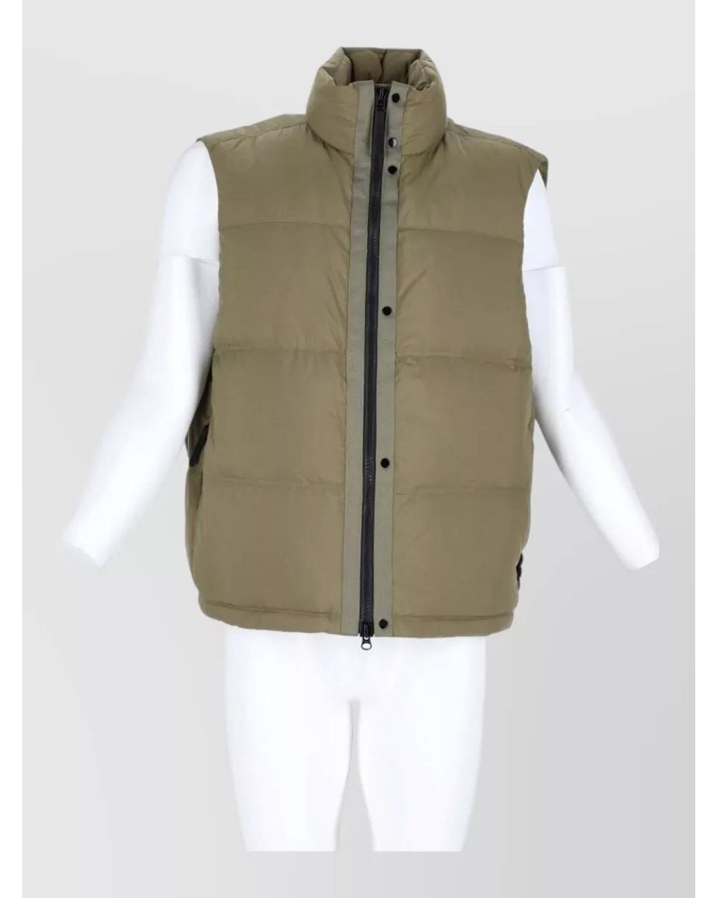 Stone Island Green Down Ripstop Sleeveless Jacket for men