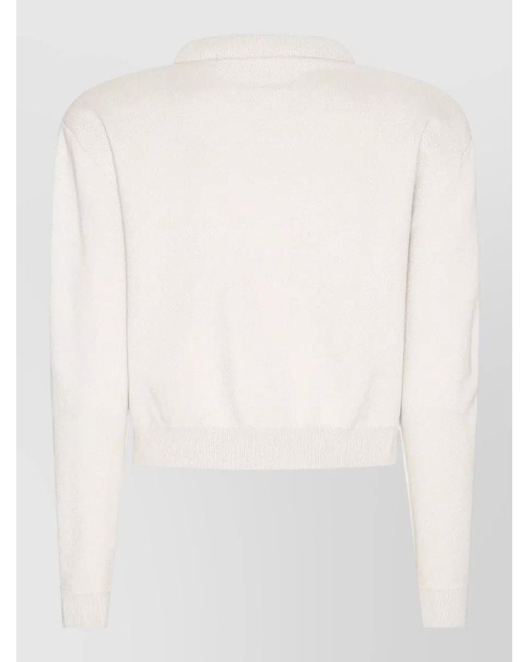 ROTATE BIRGER CHRISTENSEN Natural Cashmere-Blend Ribbed Round-Neck Cardigan