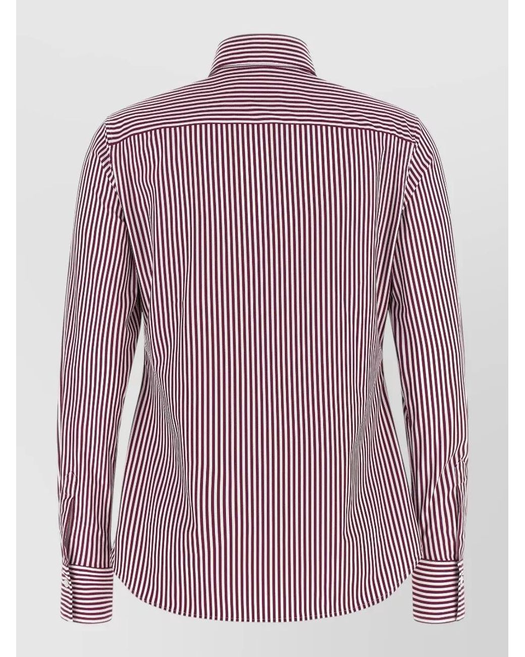 Xacus Purple Striped Shirt