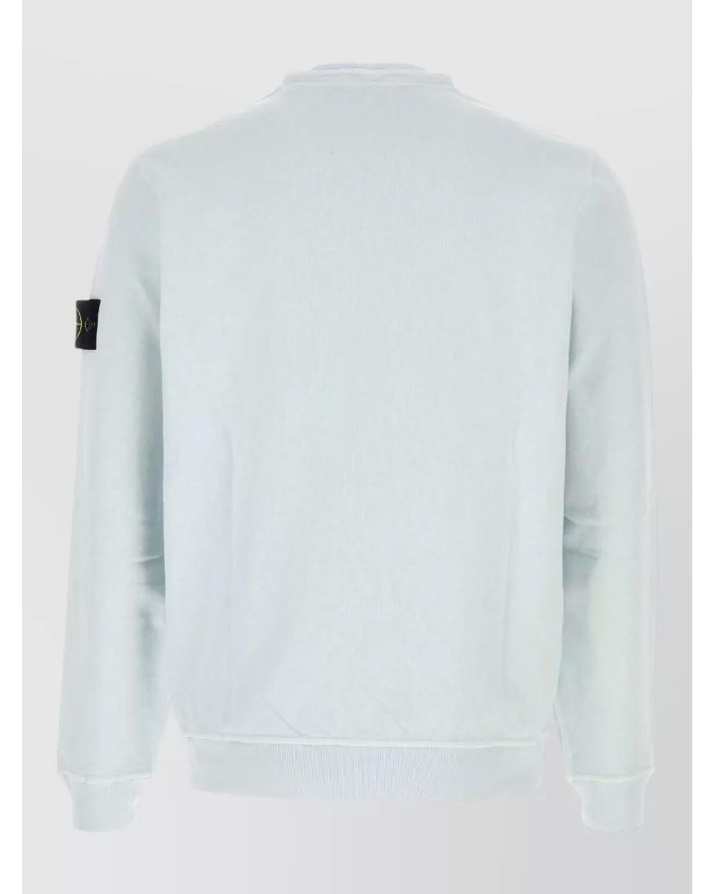 Stone Island White Cotton Sweatshirt for men
