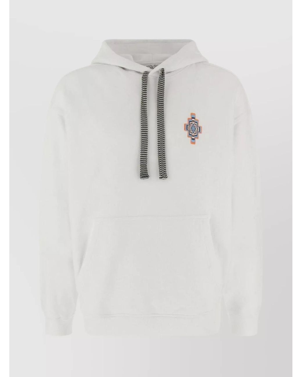 Marcelo Burlon White Cotton Oversized Hoodie for men