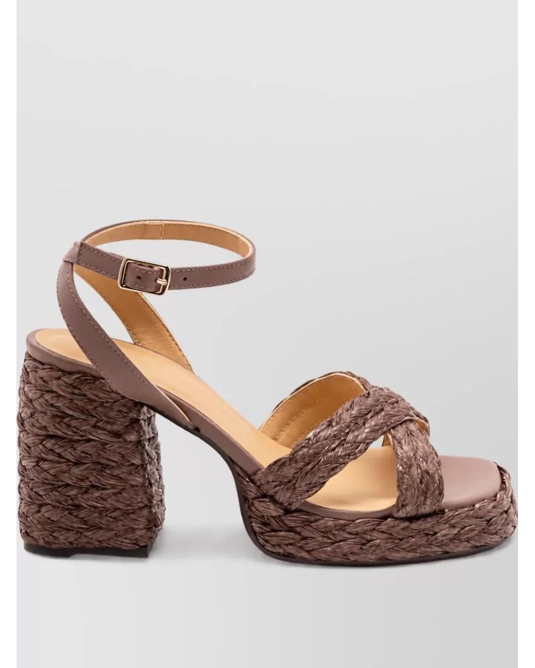 Castaner Multicolor Raffia V-Neck Sandals