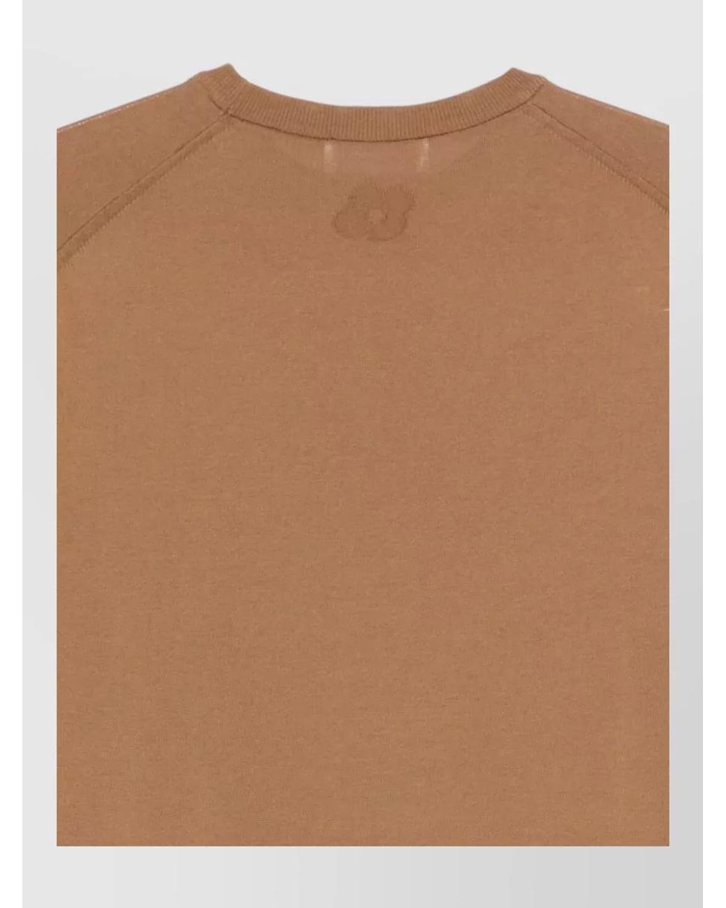Lardini Brown Fine-Knit Cotton Short-Sleeve T-Shirt for men