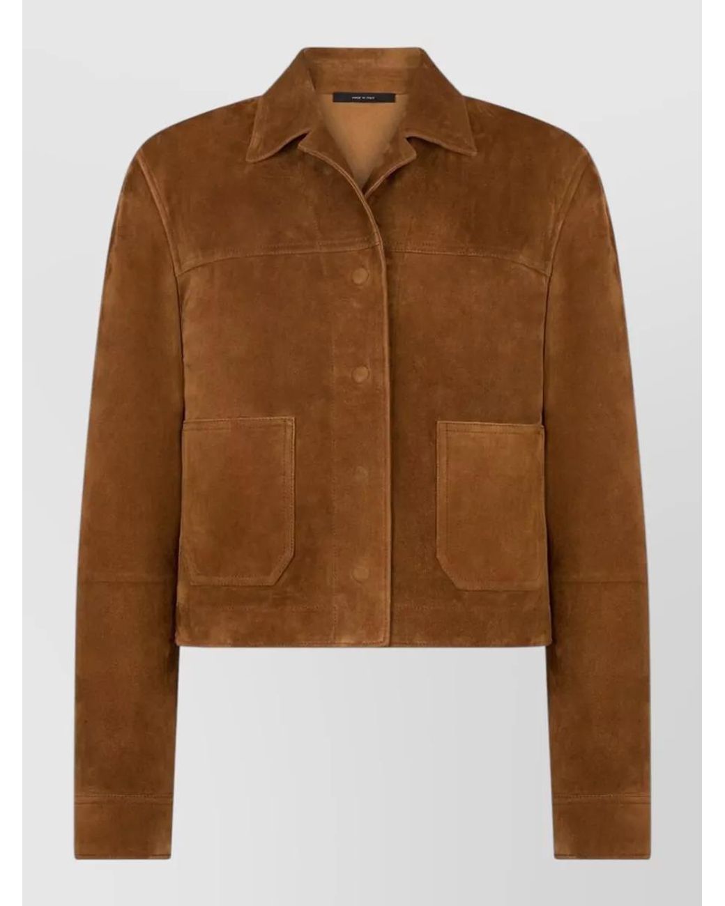 Tom Ford Brown Leather Fitted Jacket