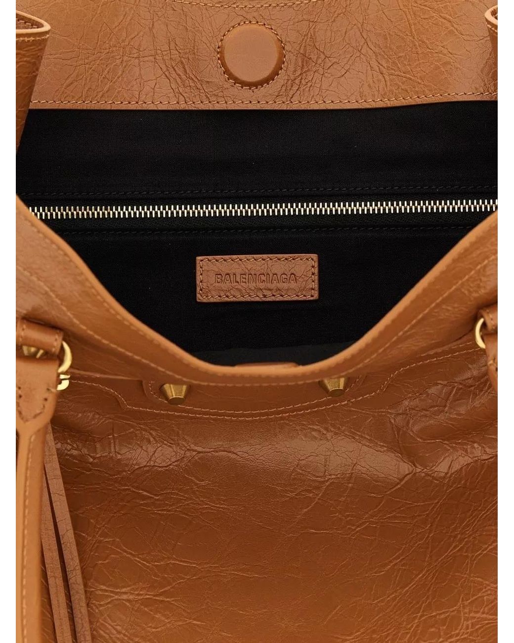 Balenciaga Brown Tote Bag Le City