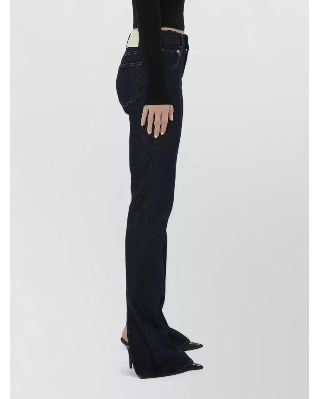 Haikure Black Denim Straight-Leg Jeans