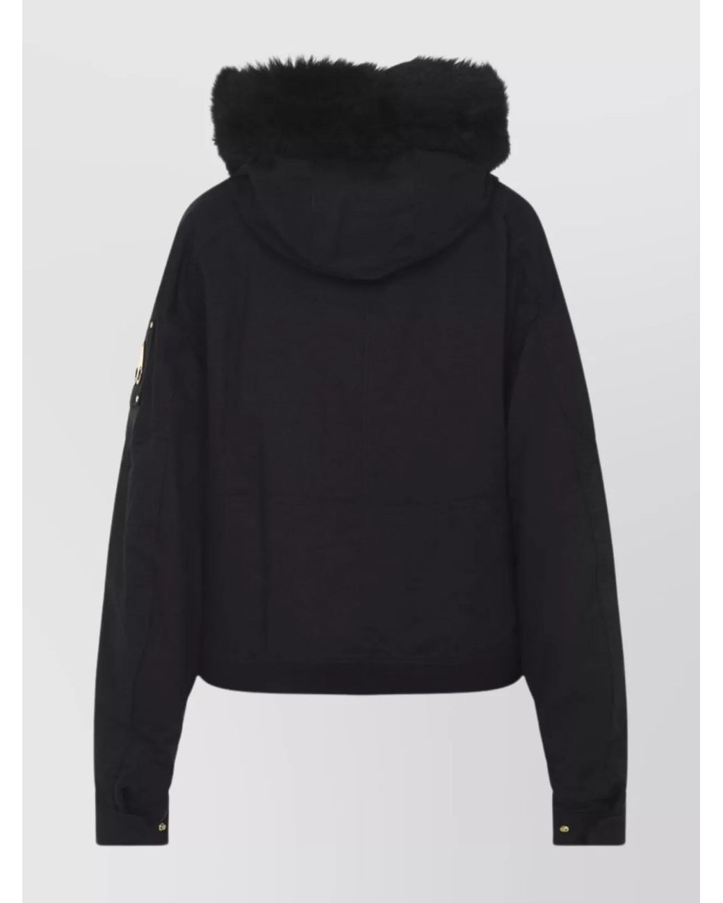 Moose Knuckles Black Hooded Parka Coat