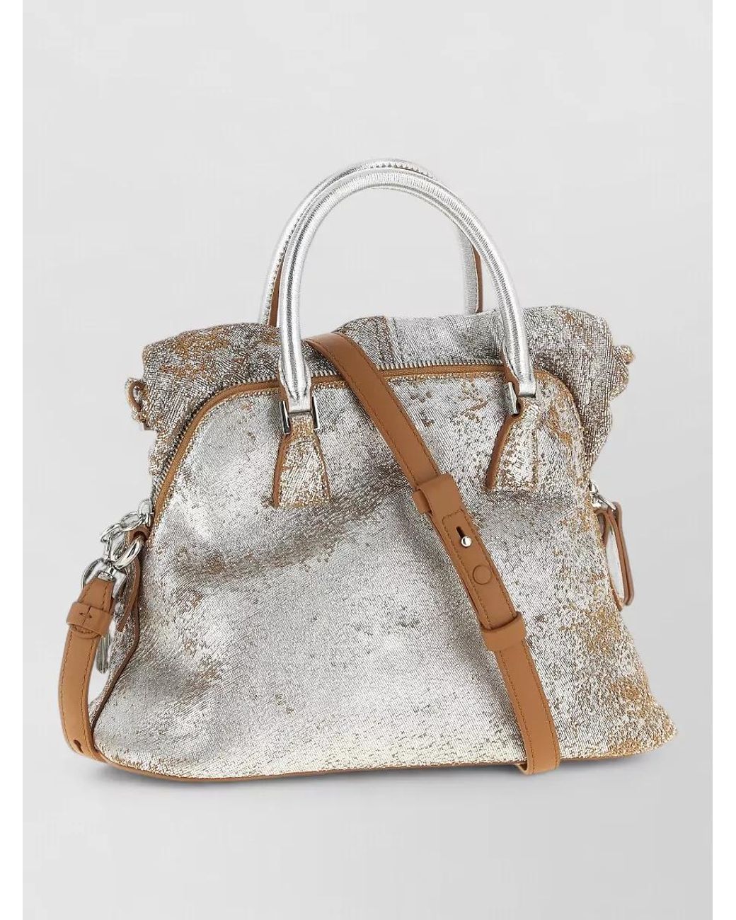 Maison Margiela Gray 5Ac Mini Shoulder Bag Detachable Strap Handle