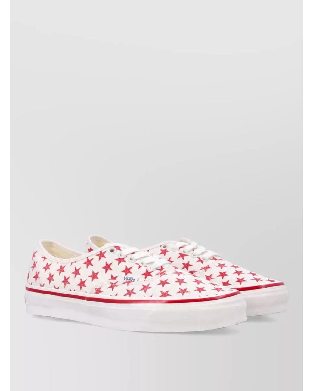 Vans Pink Printed Canvas Lace-Up Sneakers