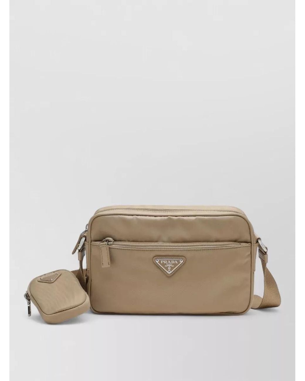 Prada Natural Bucket Cross-Body Bag