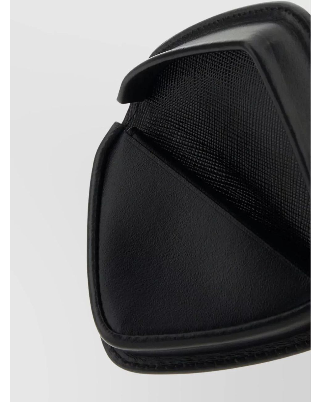 Prada Black Leather Coin Purse for men