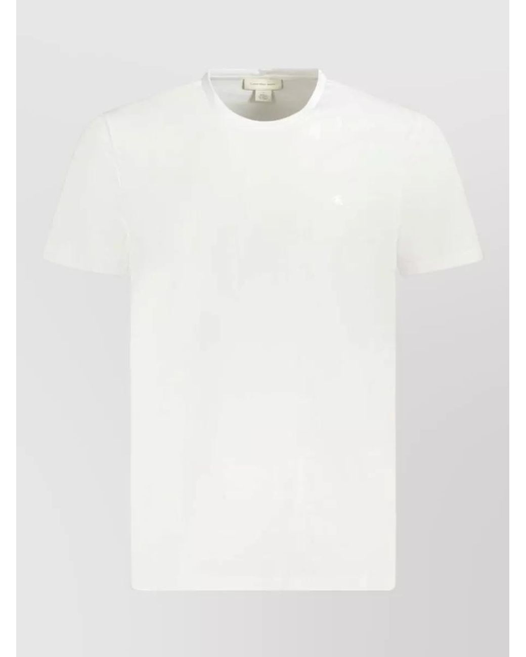 Calvin Klein White Cotton T-Shirt for men