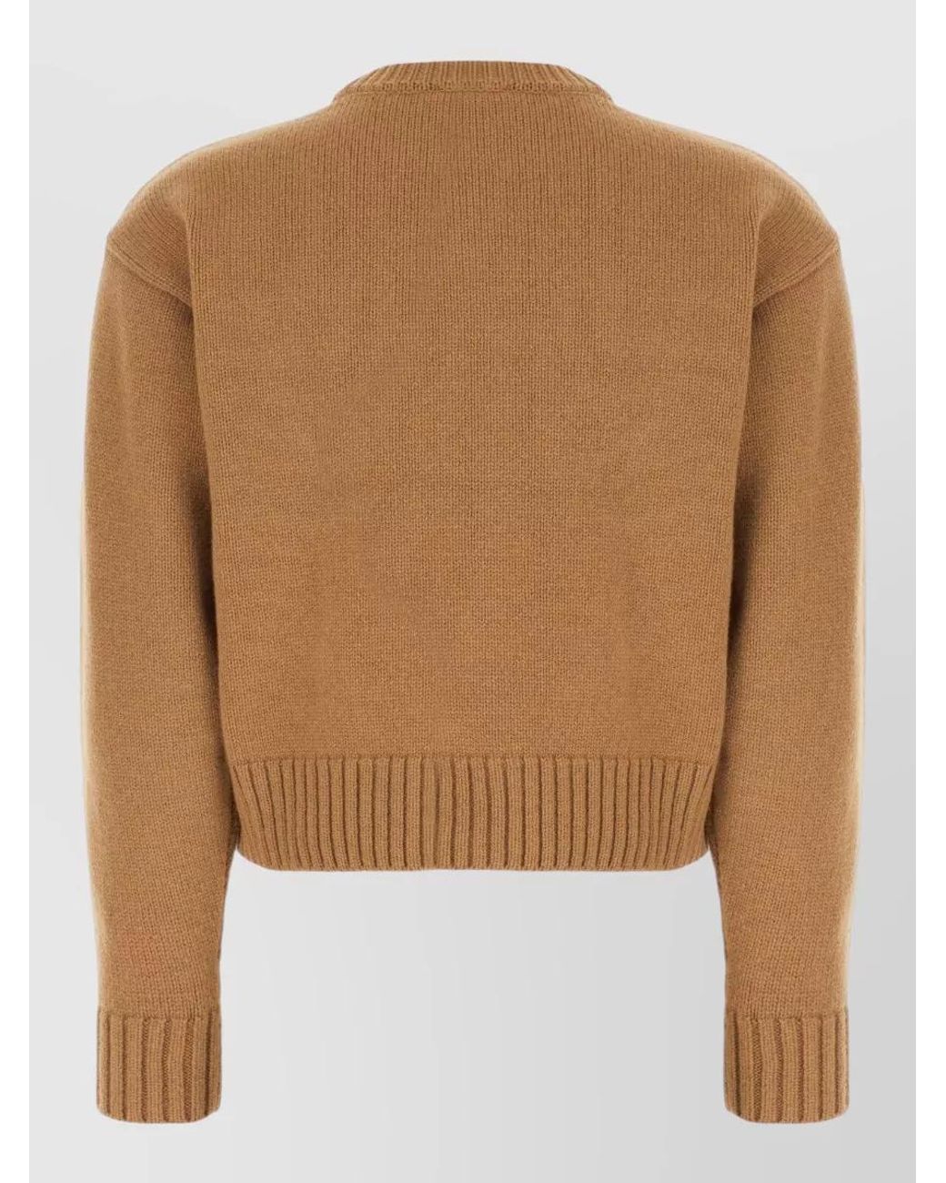 Patou Brown Wool Cashmere Sweater