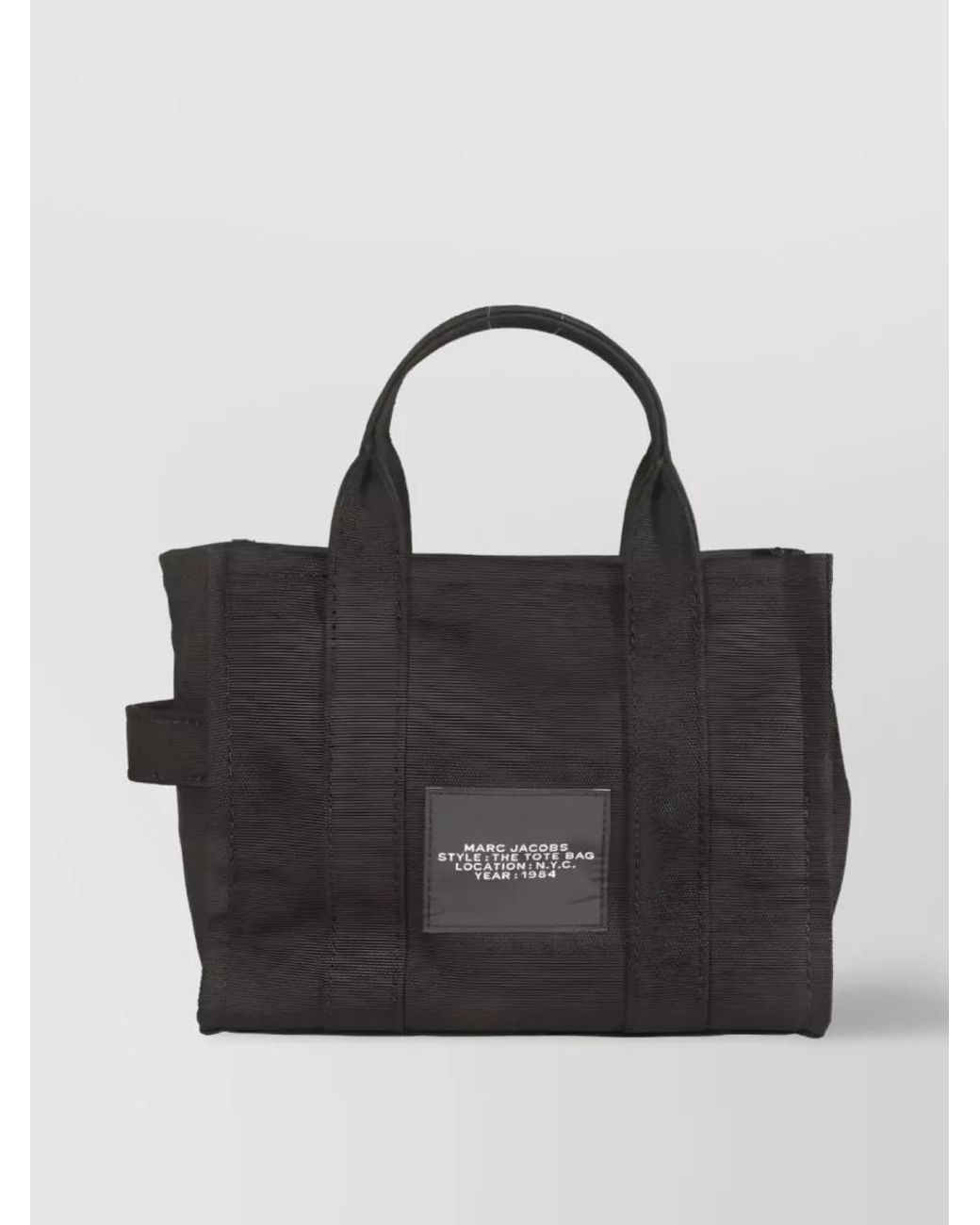 Marc Jacobs Black The Tote Bag Small Cotton Tote Bag