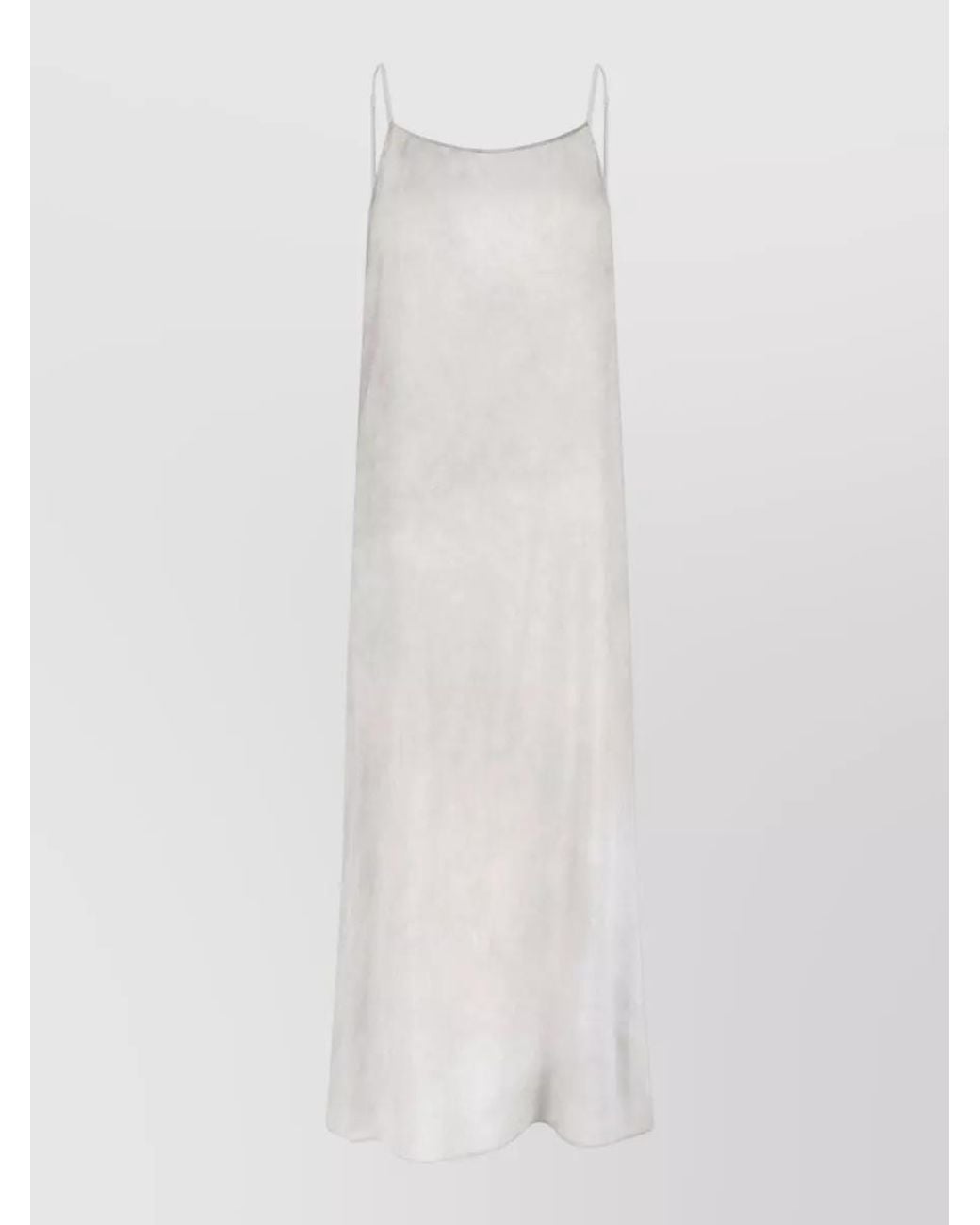 Uma Wang White Silk Midi Dress