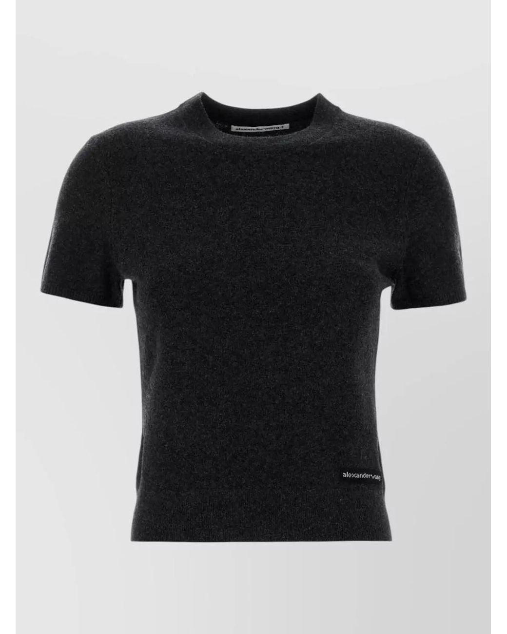 Alexander Wang Black Wool Knitted Top