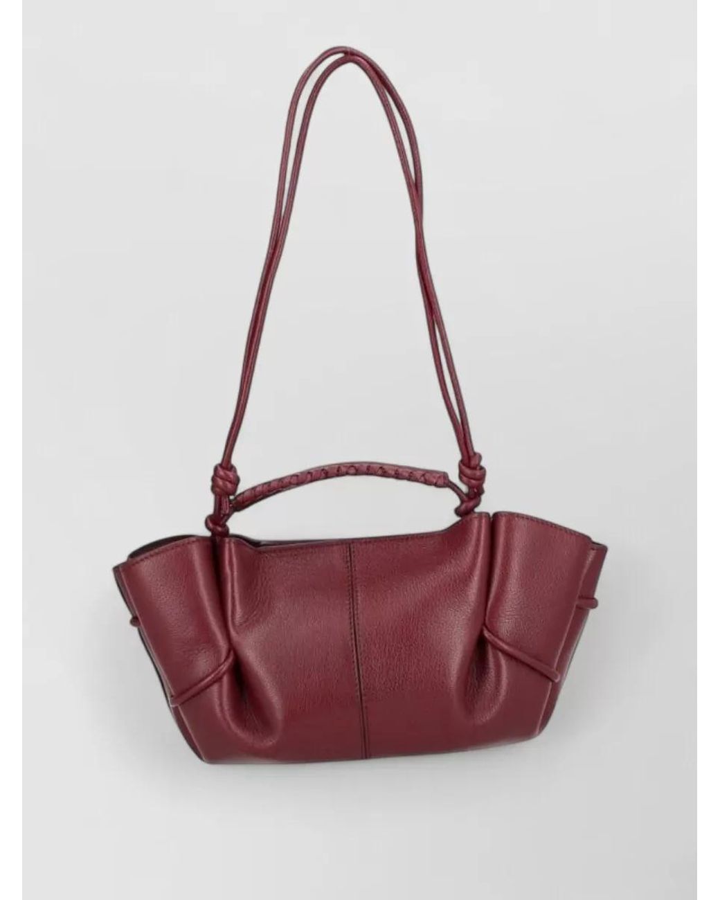 Hereu Red Leather Mini Shoulder Bag