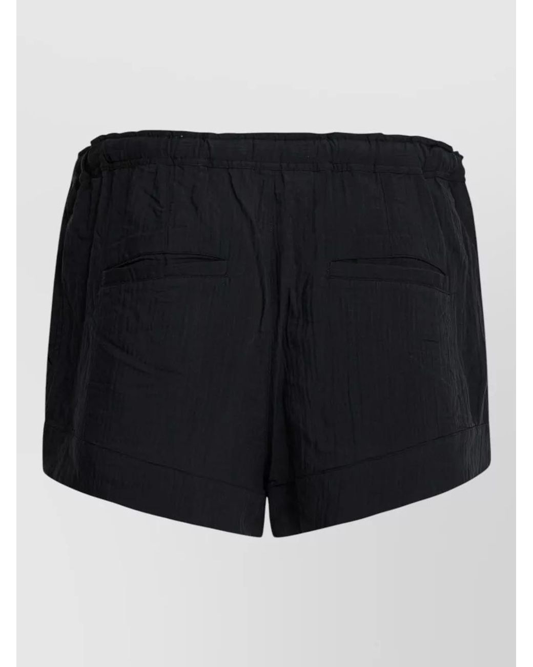 Isabel Marant Black Lace-Up Short Shorts