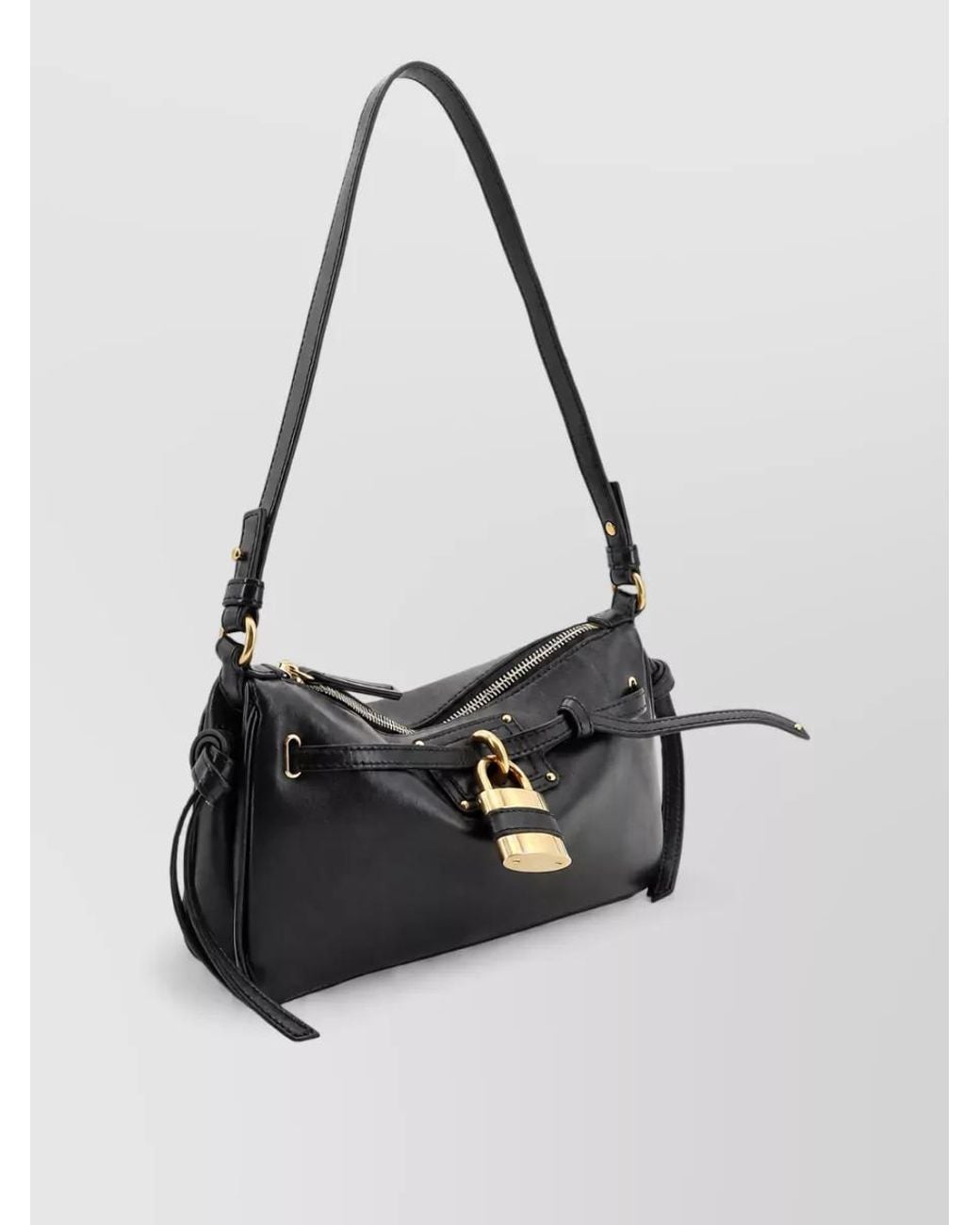 Chloé Black Paddington Mini Leather Clutch Bag