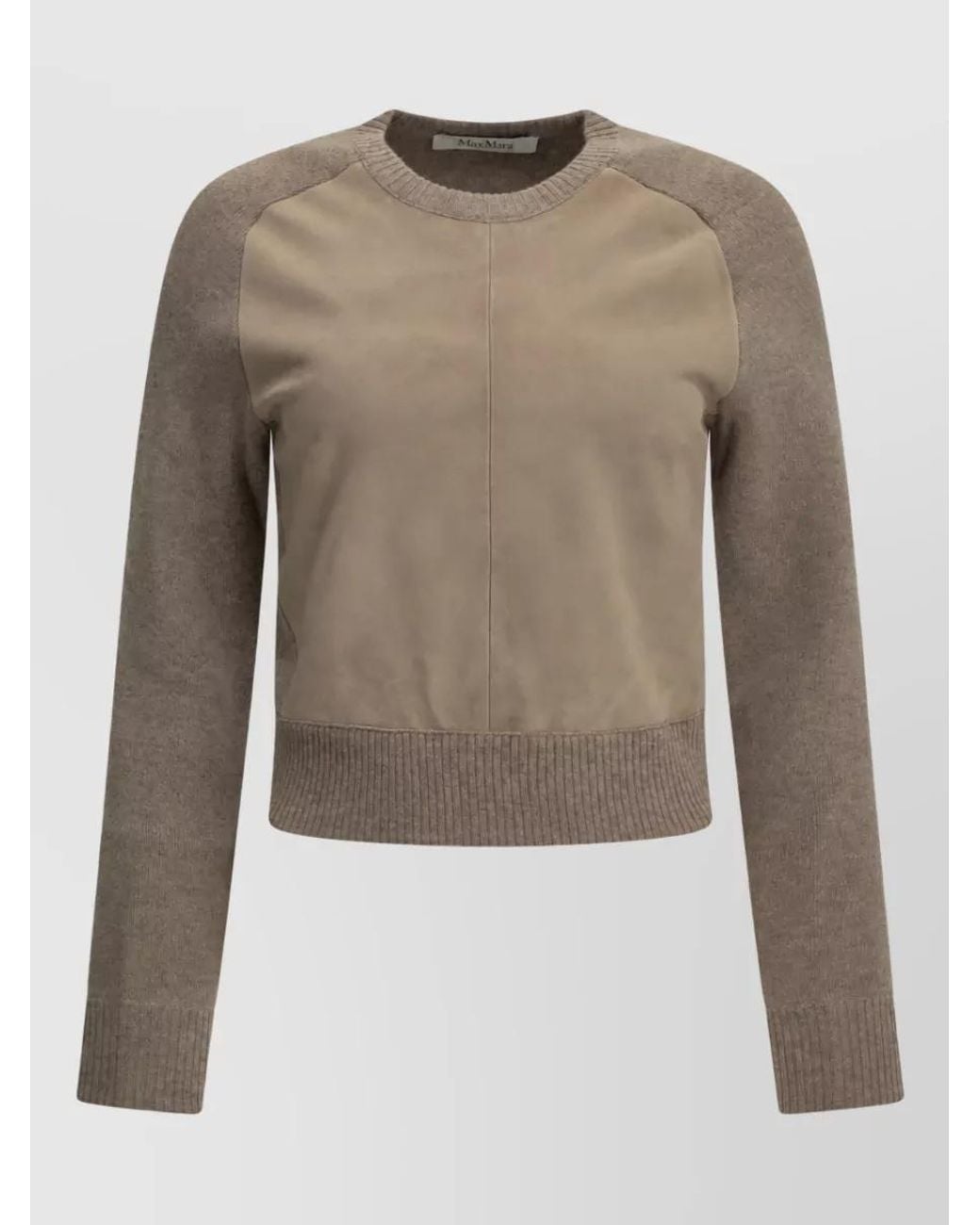 Max Mara Multicolor Cashmere Wool Crew-Neck Sweater