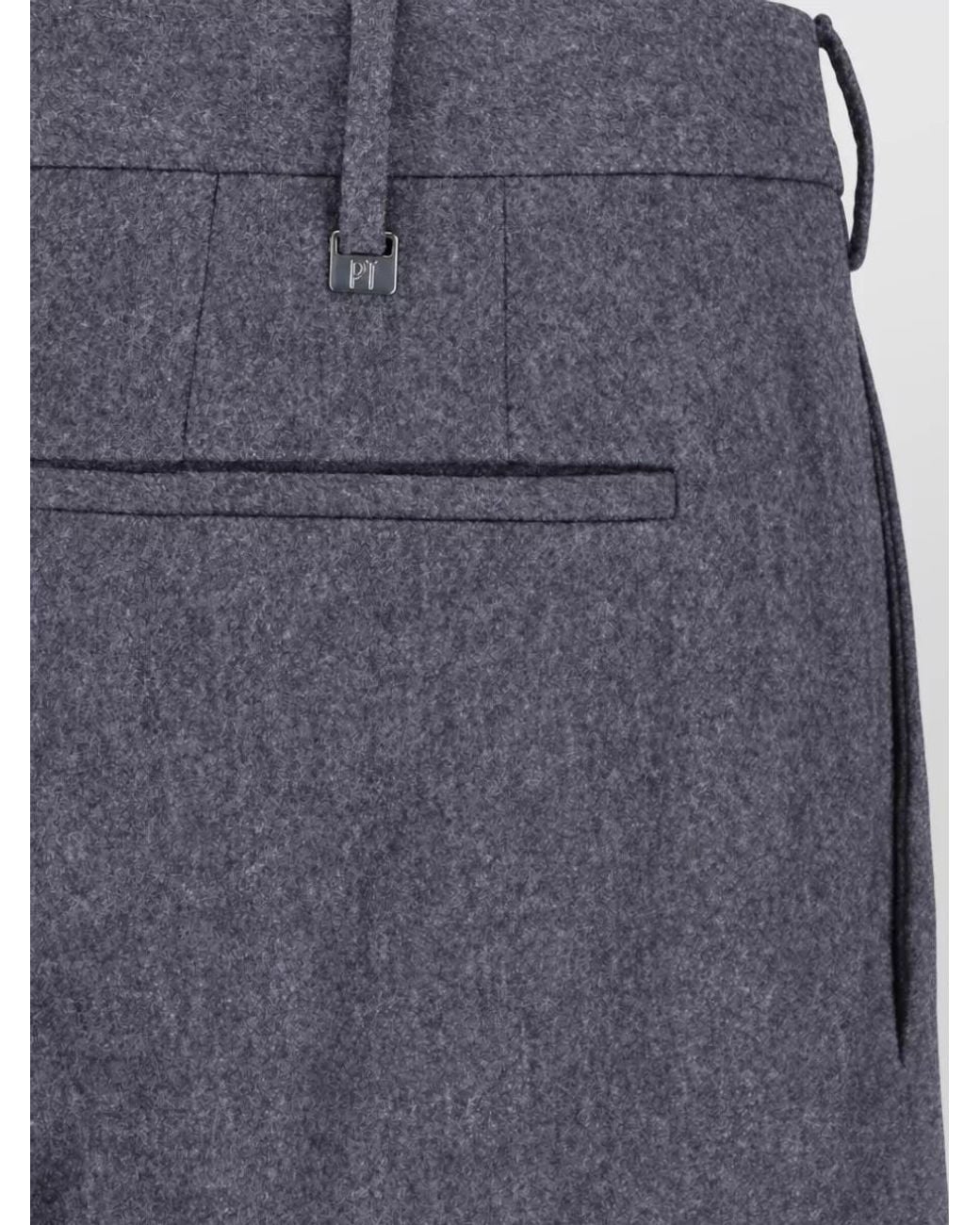 PT Torino Blue Cashmere Straight Single Breasted Suit for men