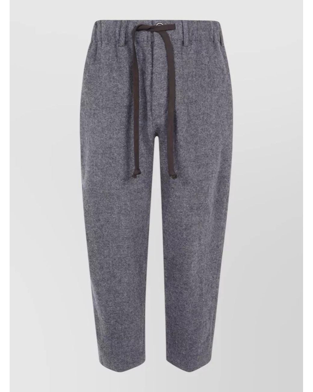 Uma Wang Gray Virgin Wool Loose Fit Trousers for men