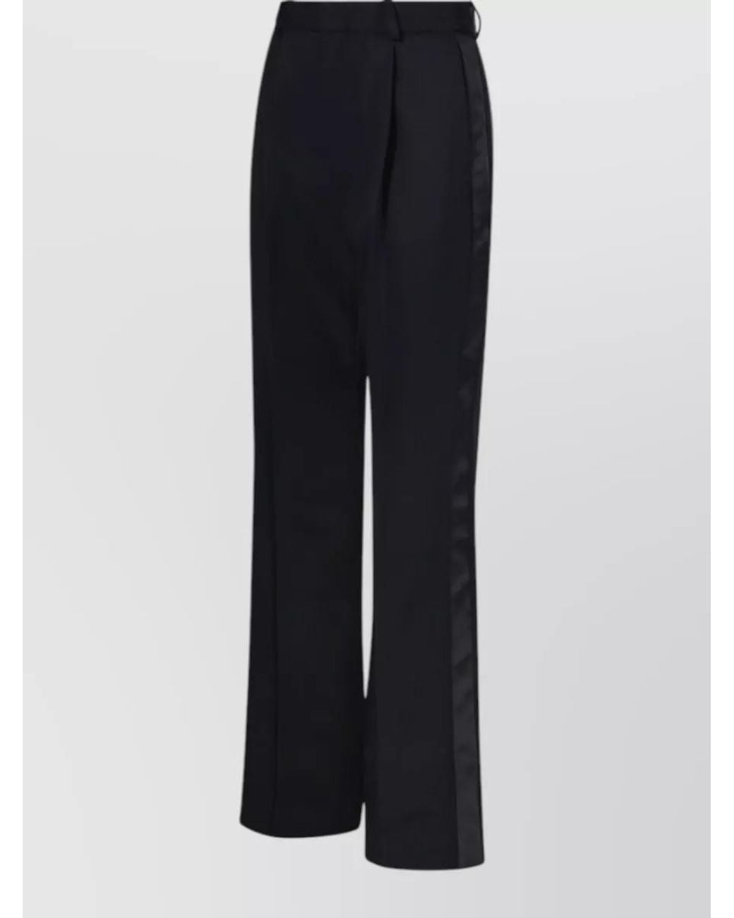 Victoria Beckham Blue Straight-Leg Tailored Trousers